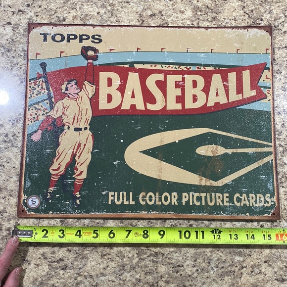Accents Vintage Metal Baseball Tin Sign Poshmark